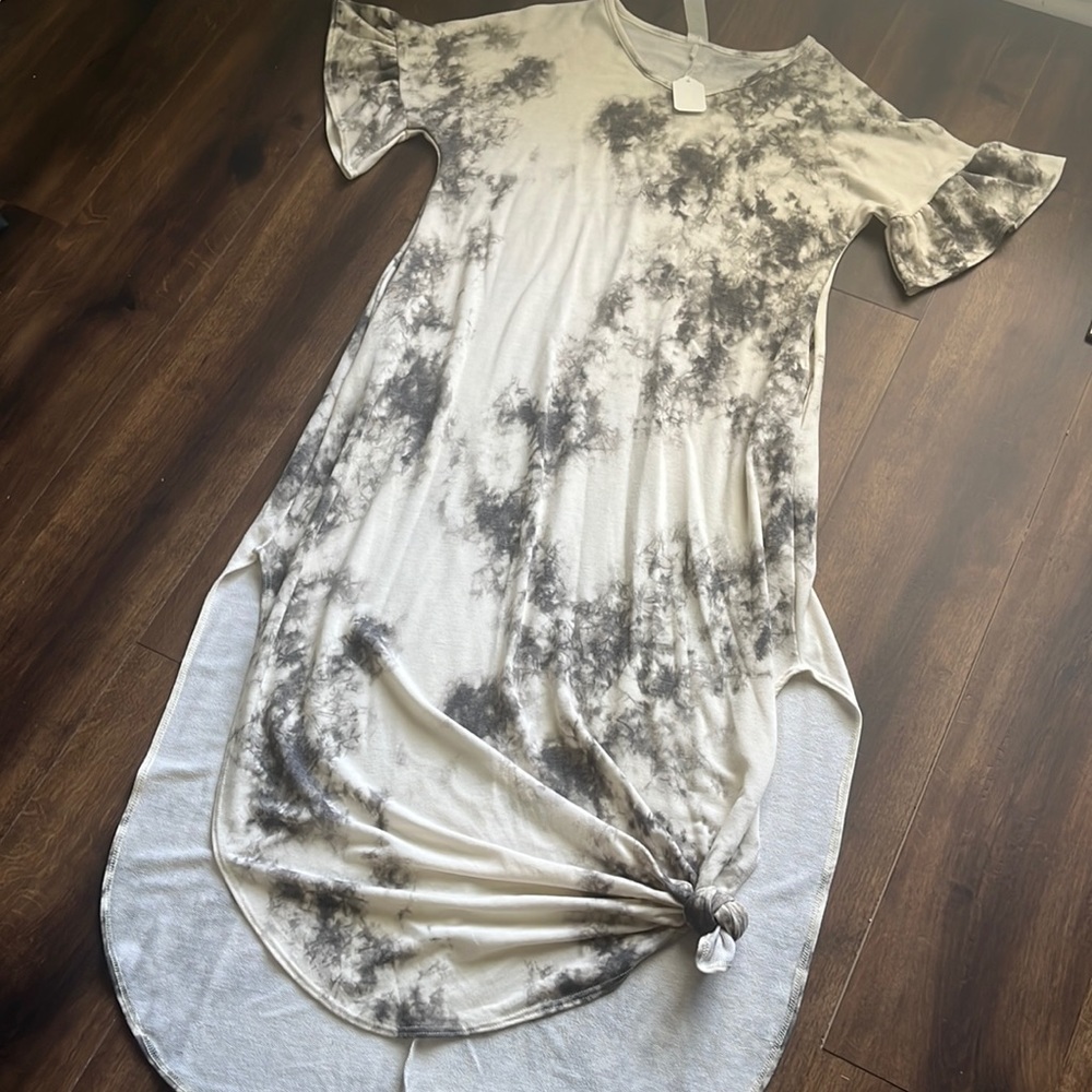 Tie dye maxi dress